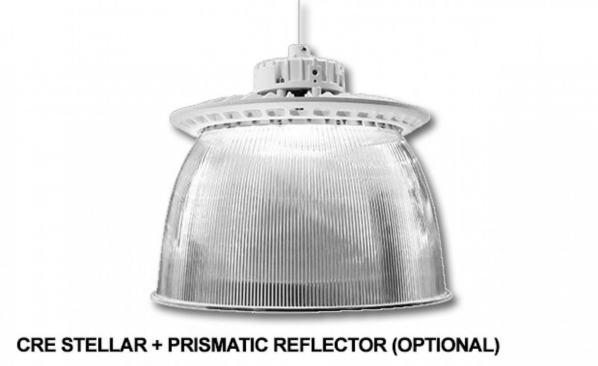 Cree Stellar LED csarnokvilágító 95W/3000K/12000lm 90° lencse IP65