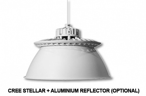 Cree Stellar LED csarnokvilágító 145W/3000K/19000lm 120° lencse IP65
