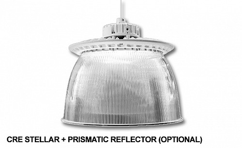 Cree Stellar LED csarnokvilágító 228W/3000K/30000lm 90° lencse IP65