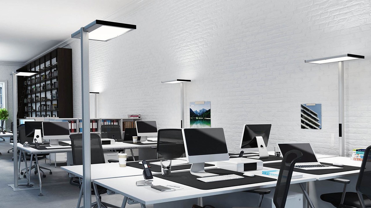 Luctra  Vitawork LED irodai állólámpa 90W/4000K/7000-12000 lm szabályozható